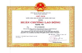02 Huân chương Lao động Hạng Nhì 